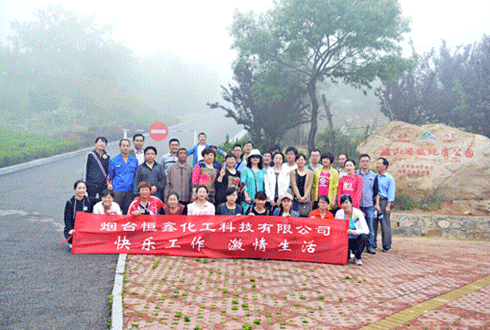公司组织员工郊游登山活动